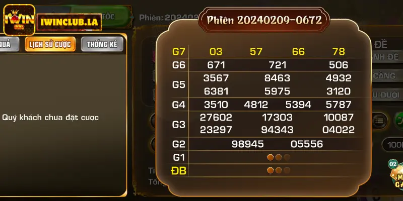 Lô đề online IWIN CLUB - Vốn Chơi 1 Ăn Tiền 99/999/9999 3 Lô Đề online IWIN CLUB