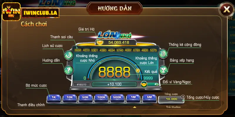 Game Lớn Nhỏ iWin Club - Chơi game đổi thưởng online cực chất 2 Lớn Nhỏ IWIN CLUB