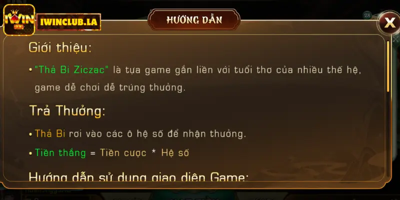 Thả Bi Zic Zac Iwin Club - Chơi Nhỏ Thắng Lắc Nhắc 2 Thả bi zic zac IWIN CLUB